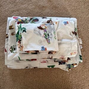 Pottery Barn Kids Toy Story Bedding Sheets - White and Multicolor